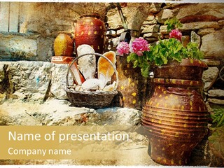 Sandstone Style Crete PowerPoint Template