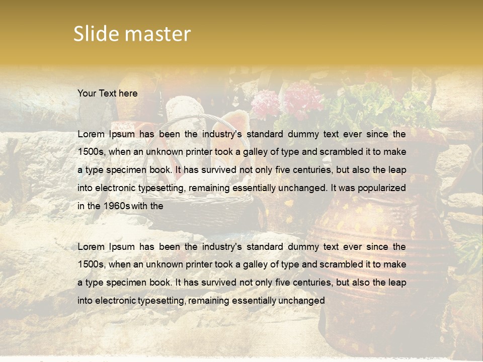 Sandstone Style Crete PowerPoint Template
