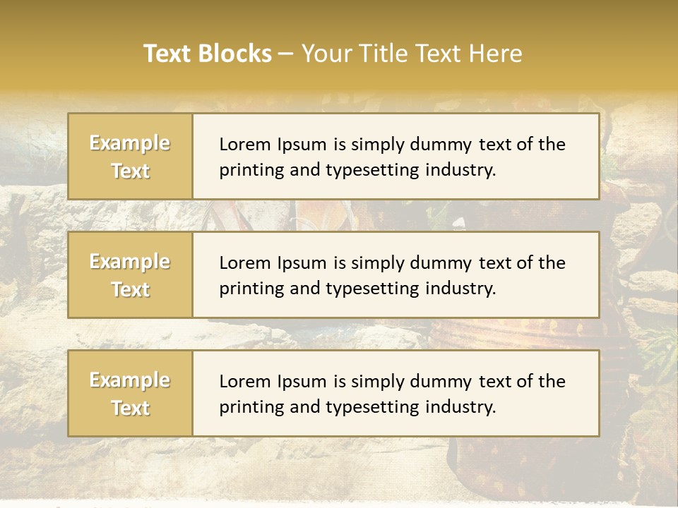 Sandstone Style Crete PowerPoint Template