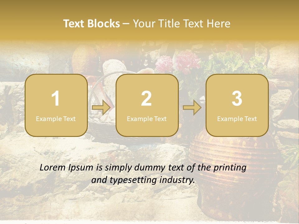 Sandstone Style Crete PowerPoint Template