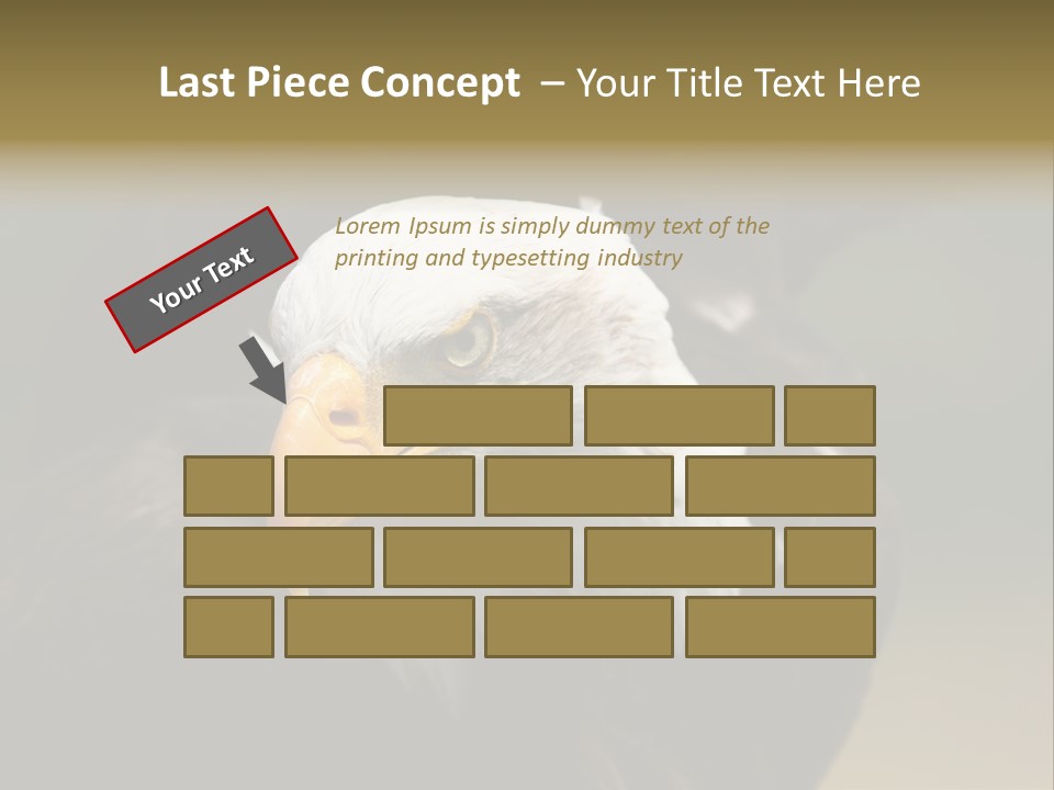 Siyah Beyaz Kartal PowerPoint Template