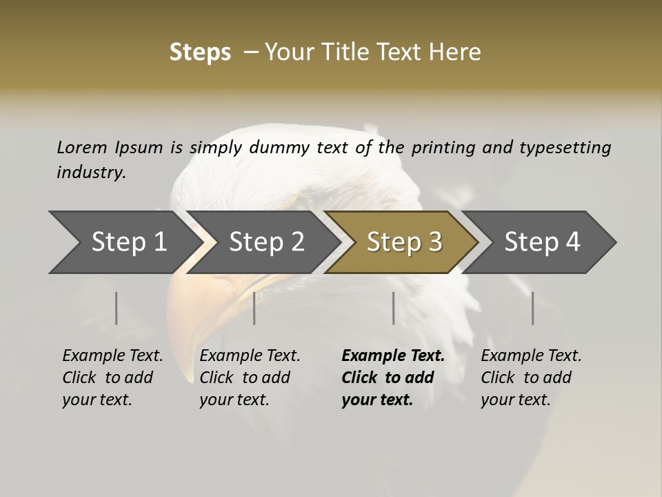 Siyah Beyaz Kartal PowerPoint Template