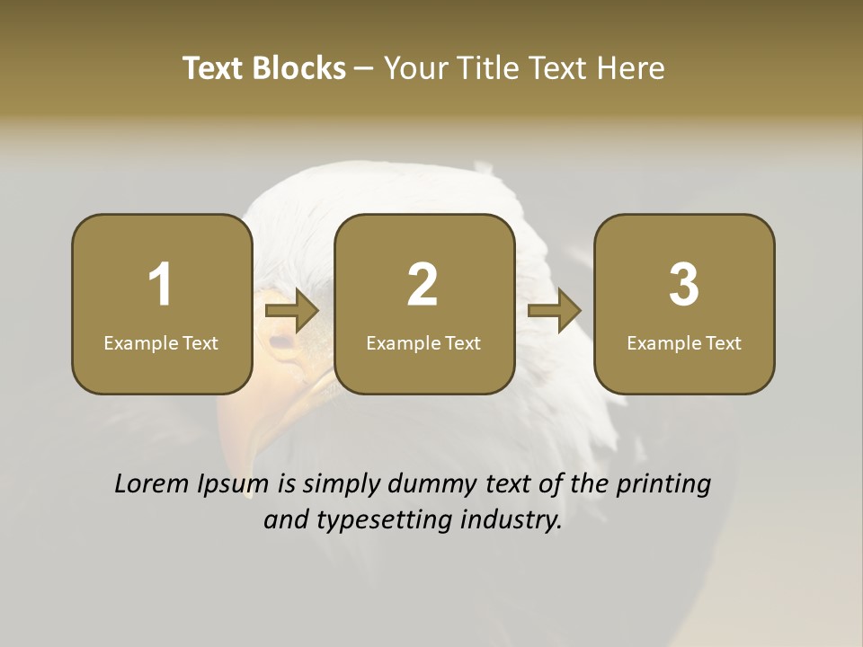 Siyah Beyaz Kartal PowerPoint Template