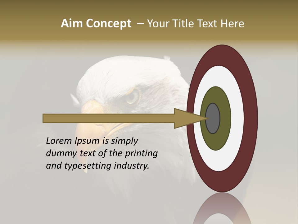 Siyah Beyaz Kartal PowerPoint Template