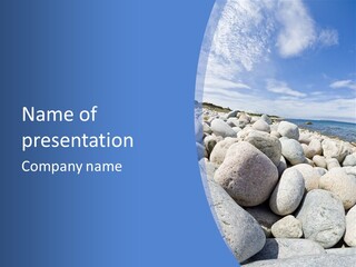 Rocks Beach Gravels PowerPoint Template