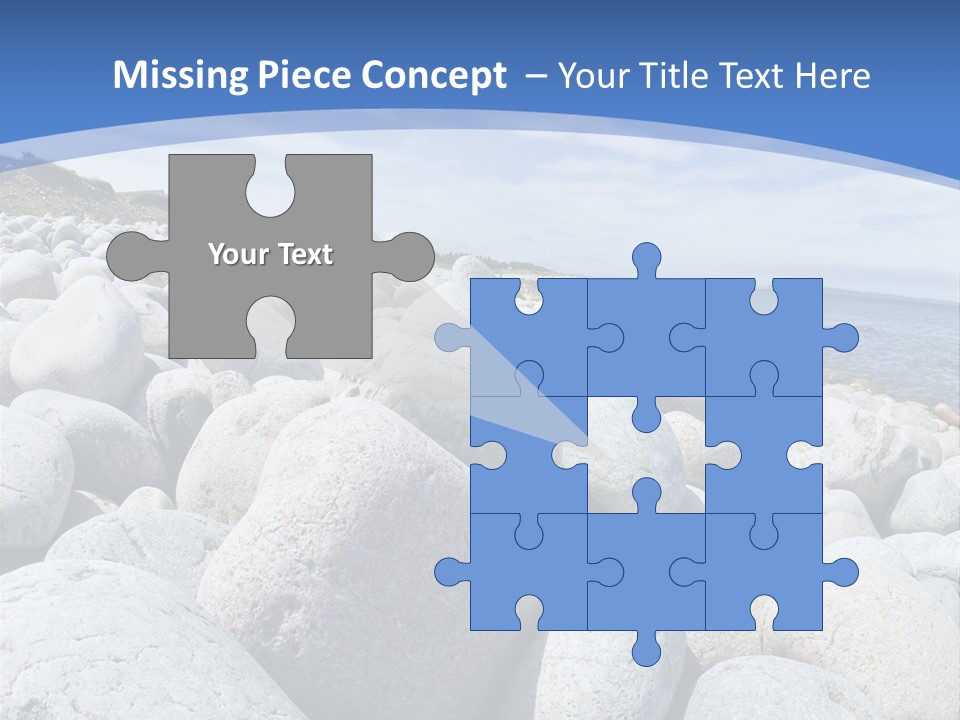 Rocks Beach Gravels PowerPoint Template