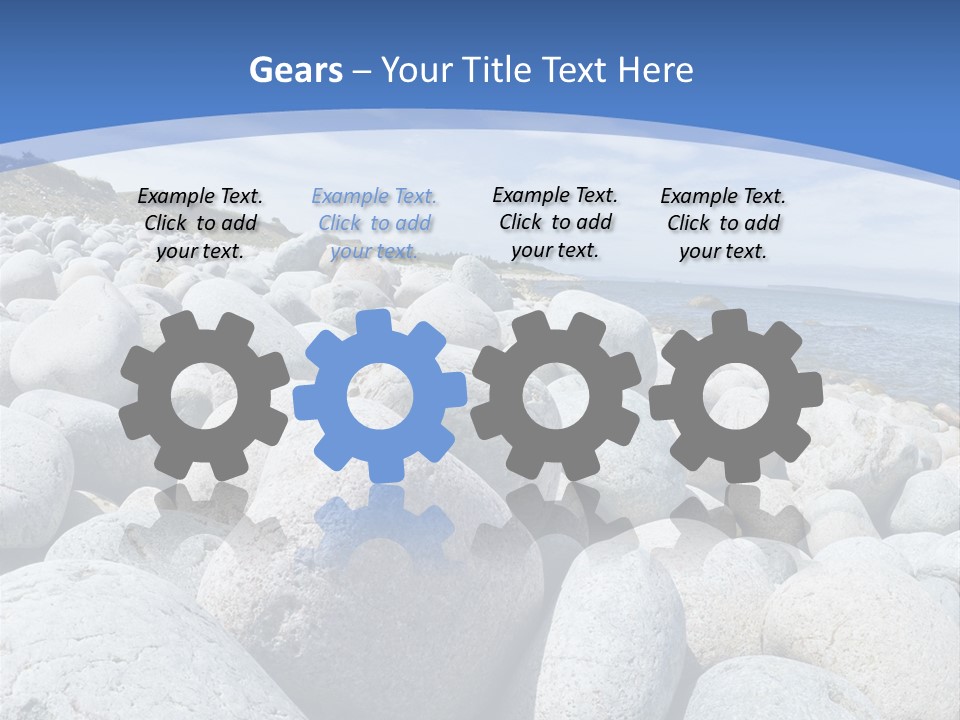 Rocks Beach Gravels PowerPoint Template