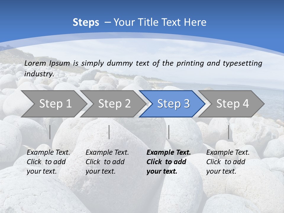 Rocks Beach Gravels PowerPoint Template