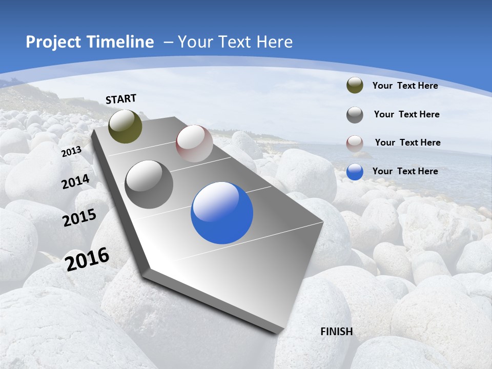 Rocks Beach Gravels PowerPoint Template