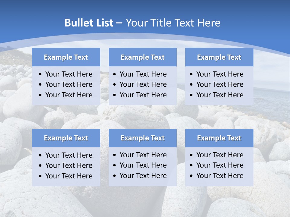 Rocks Beach Gravels PowerPoint Template