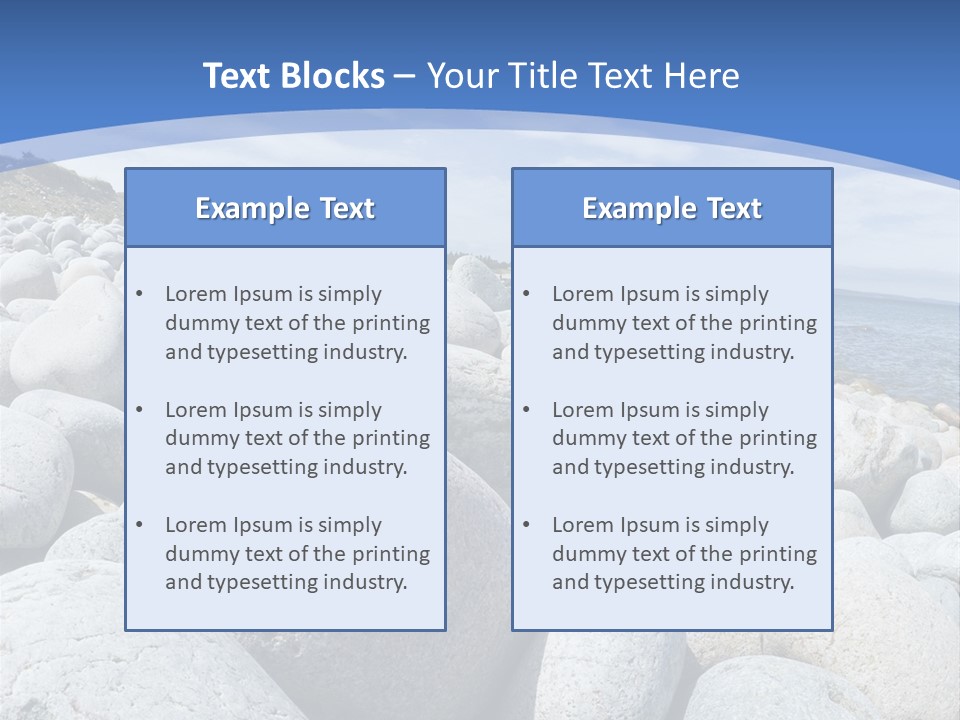 Rocks Beach Gravels PowerPoint Template