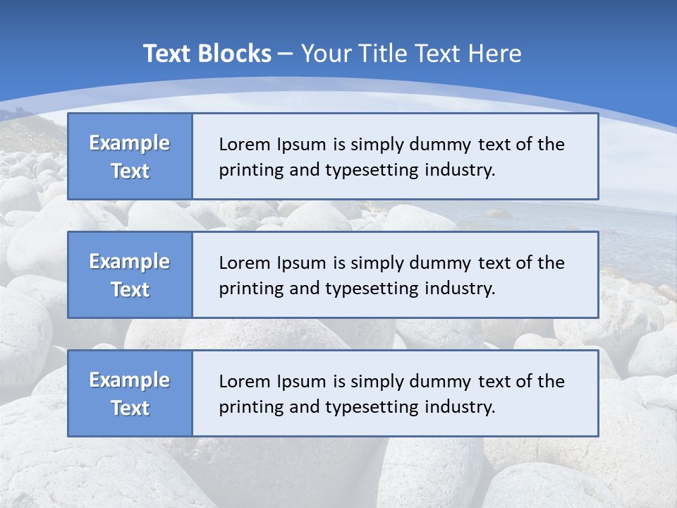 Rocks Beach Gravels PowerPoint Template