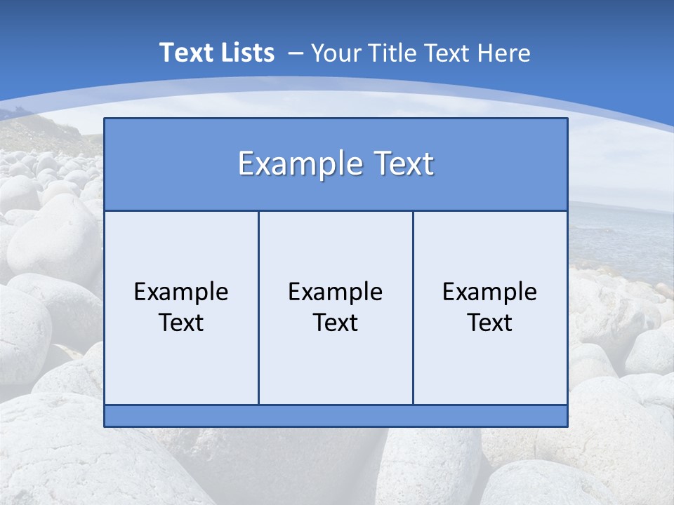 Rocks Beach Gravels PowerPoint Template