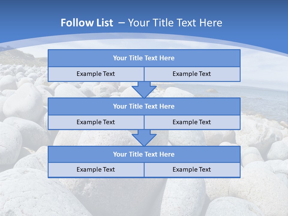 Rocks Beach Gravels PowerPoint Template