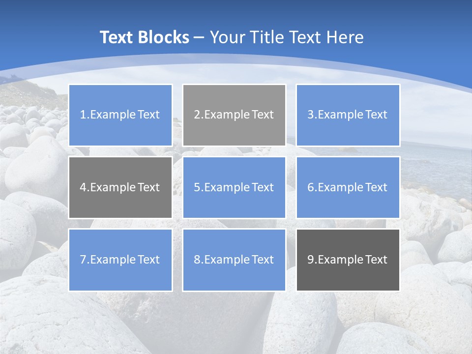 Rocks Beach Gravels PowerPoint Template