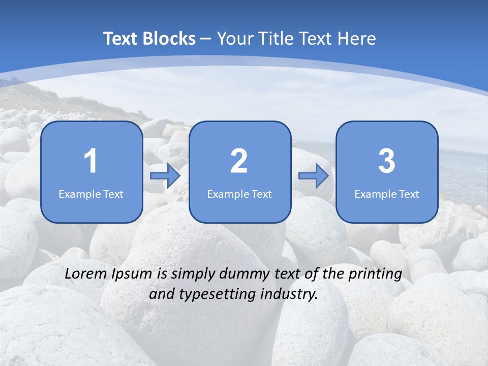 Rocks Beach Gravels PowerPoint Template