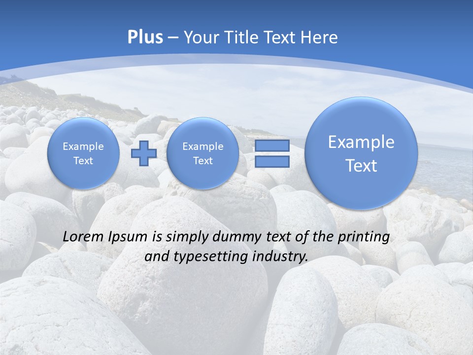 Rocks Beach Gravels PowerPoint Template