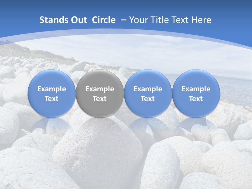 Rocks Beach Gravels PowerPoint Template