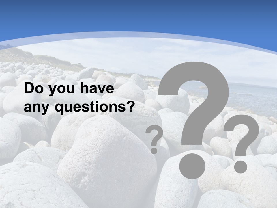 Rocks Beach Gravels PowerPoint Template