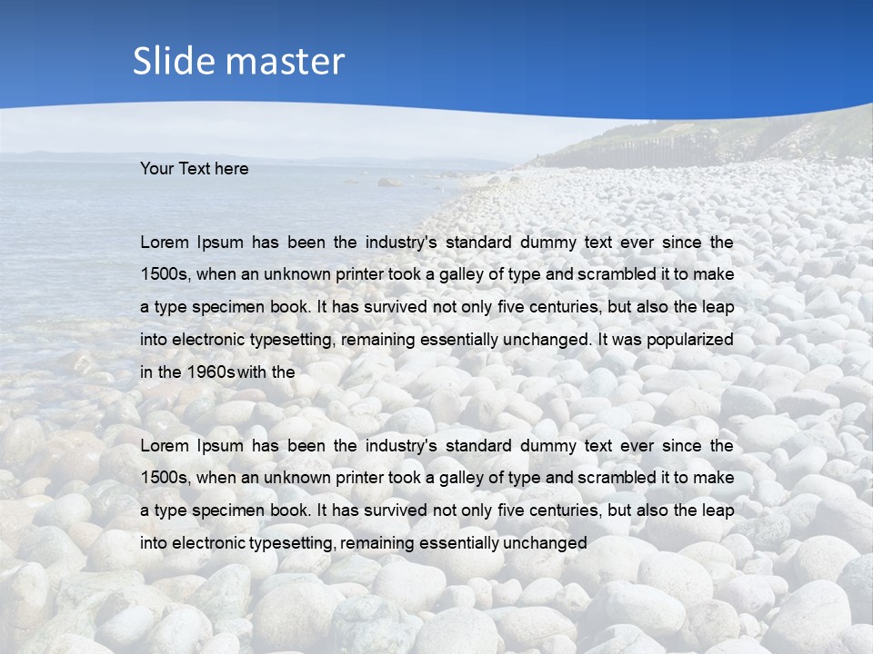 Gravel Beaches PowerPoint Template