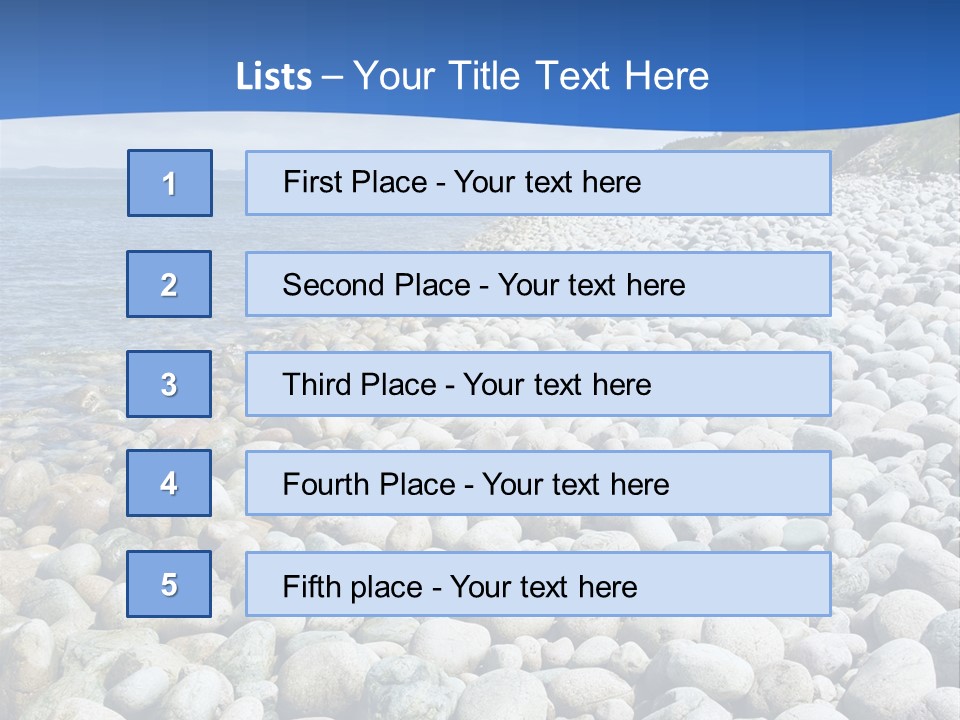 Gravel Beaches PowerPoint Template