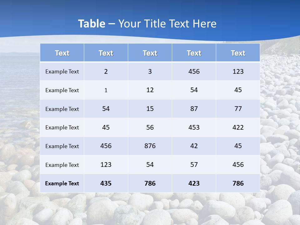 Gravel Beaches PowerPoint Template