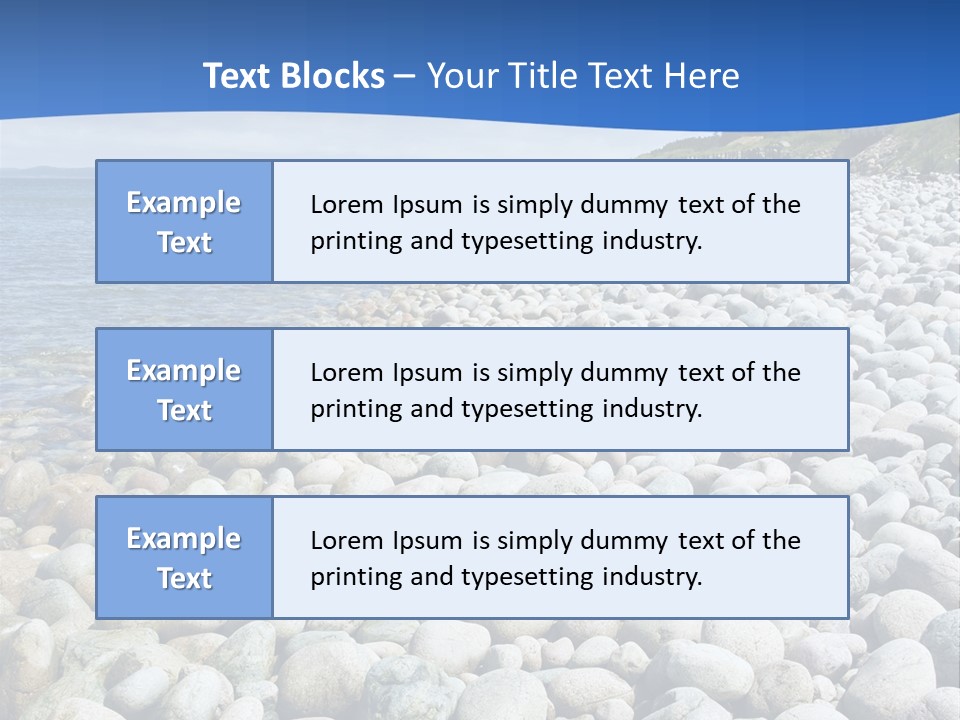 Gravel Beaches PowerPoint Template