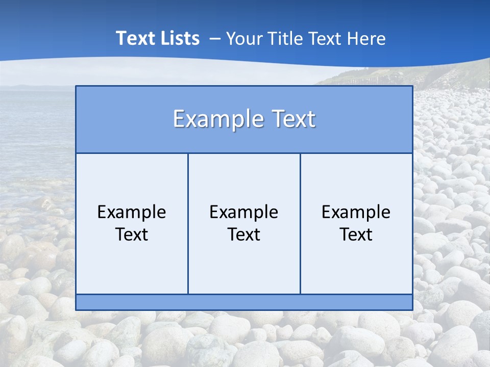 Gravel Beaches PowerPoint Template