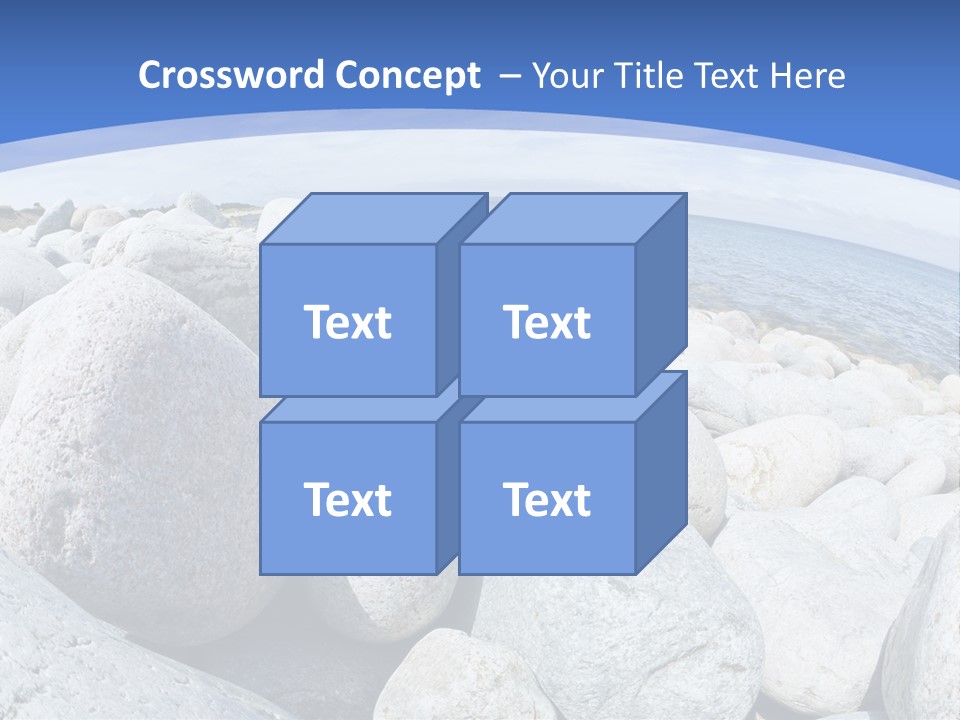 Newfoundland Pebble Beach Peaceful PowerPoint Template