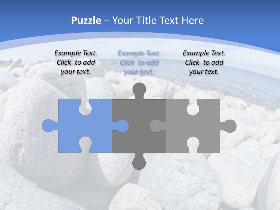 Newfoundland Pebble Beach Peaceful PowerPoint Template