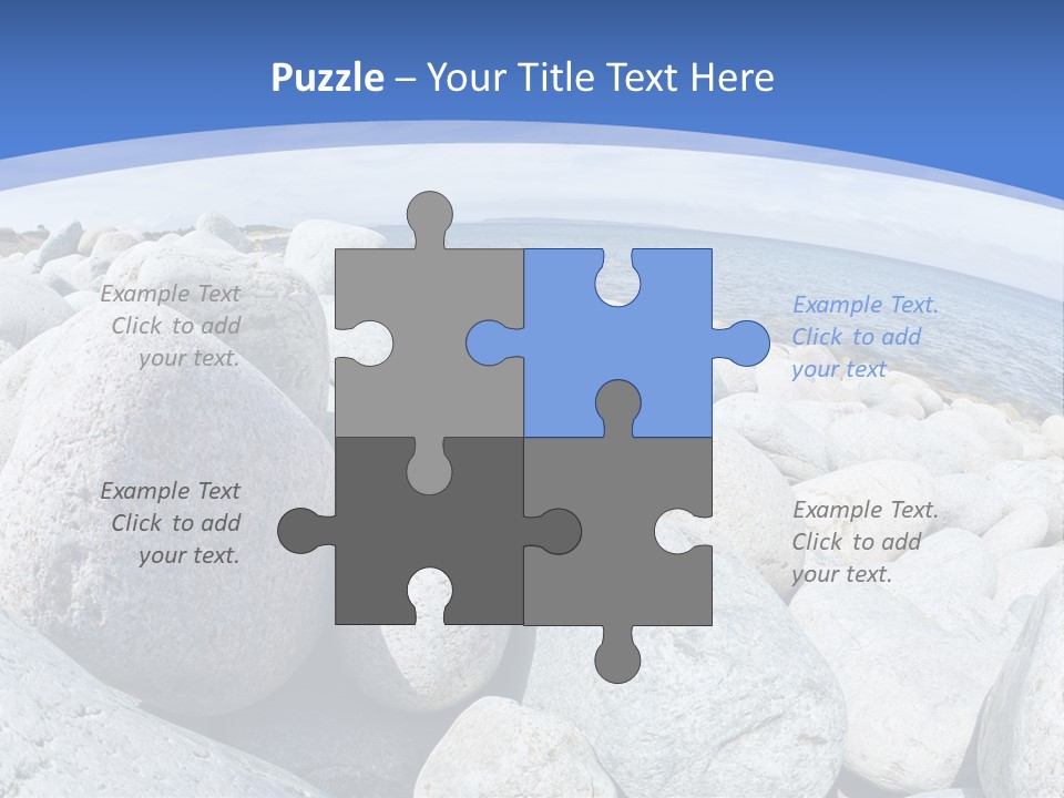 Newfoundland Pebble Beach Peaceful PowerPoint Template