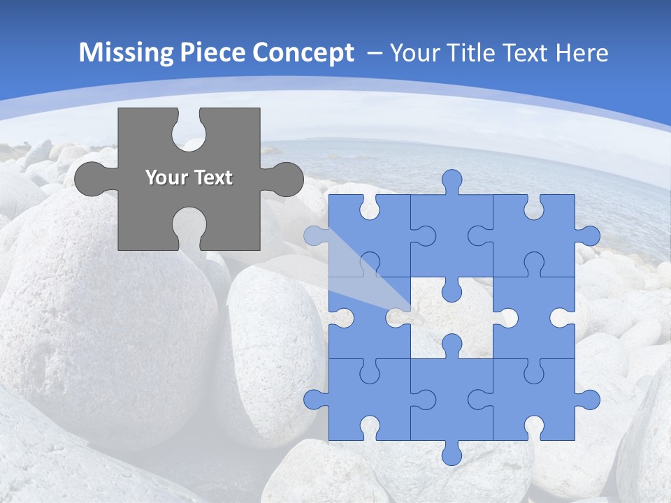 Newfoundland Pebble Beach Peaceful PowerPoint Template