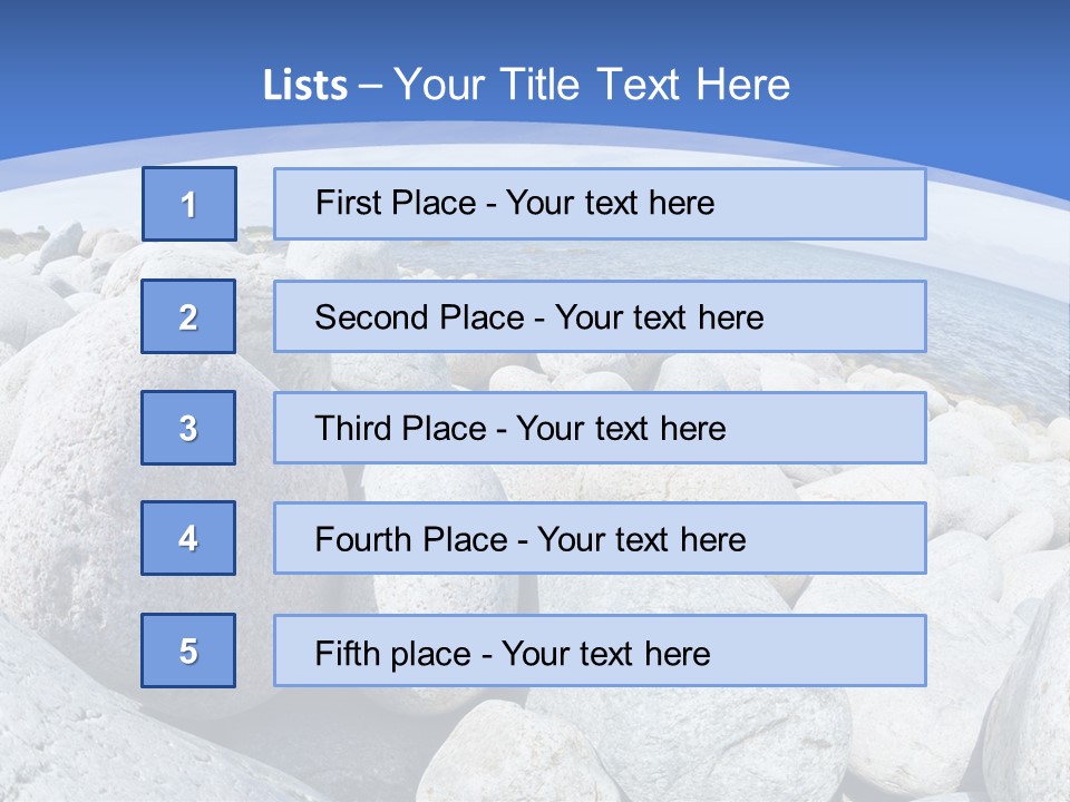 Newfoundland Pebble Beach Peaceful PowerPoint Template
