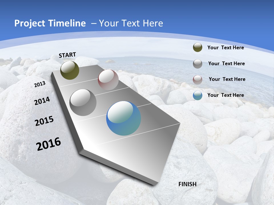 Newfoundland Pebble Beach Peaceful PowerPoint Template