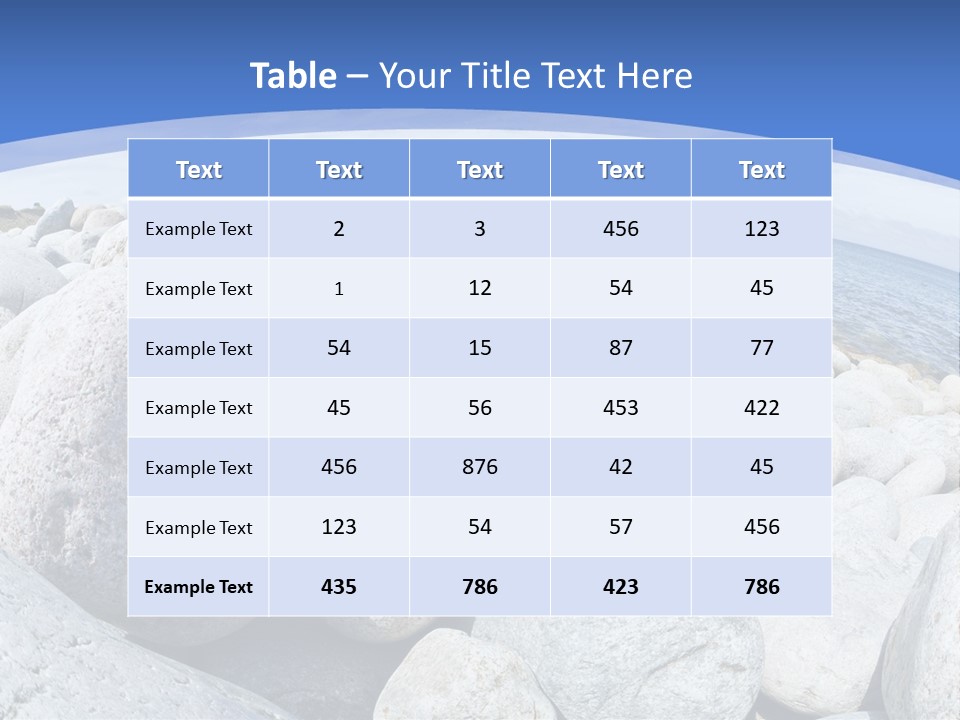 Newfoundland Pebble Beach Peaceful PowerPoint Template