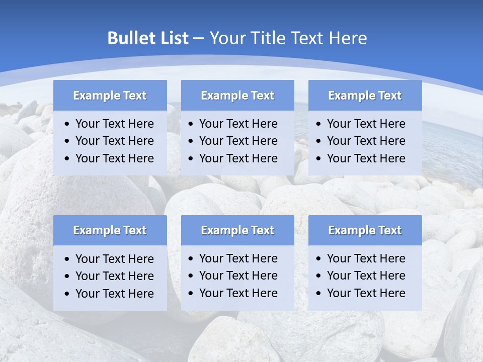 Newfoundland Pebble Beach Peaceful PowerPoint Template