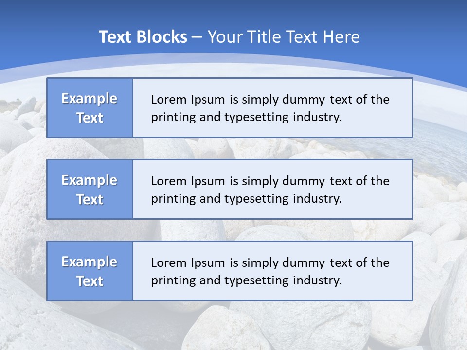 Newfoundland Pebble Beach Peaceful PowerPoint Template