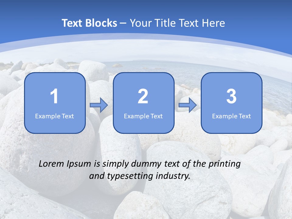 Newfoundland Pebble Beach Peaceful PowerPoint Template
