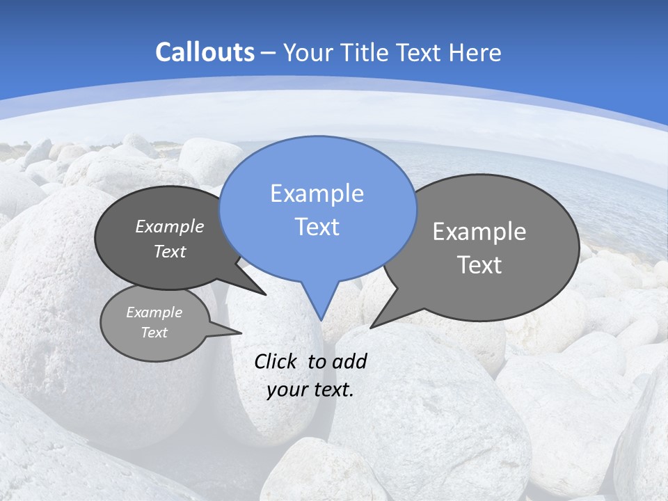 Newfoundland Pebble Beach Peaceful PowerPoint Template