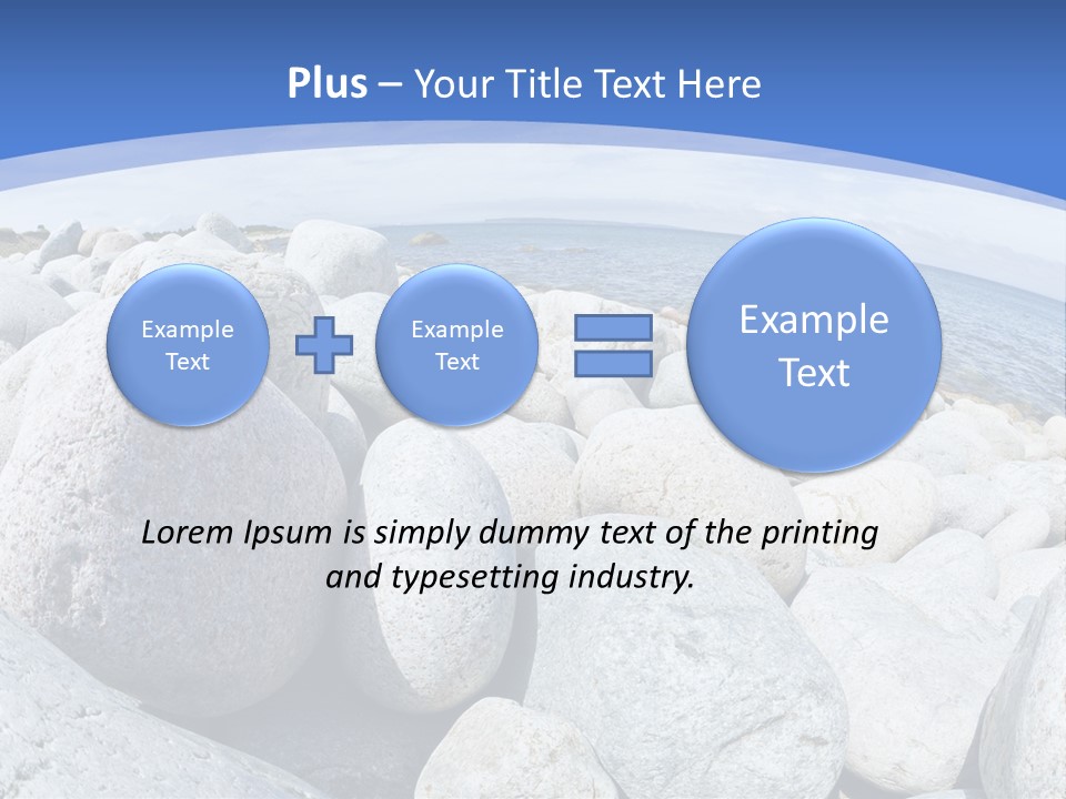 Newfoundland Pebble Beach Peaceful PowerPoint Template