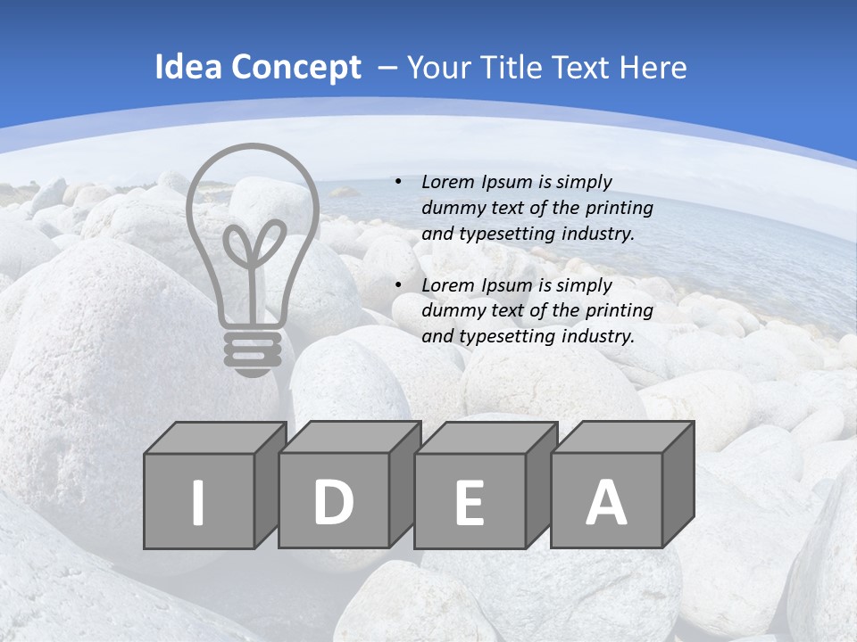 Newfoundland Pebble Beach Peaceful PowerPoint Template