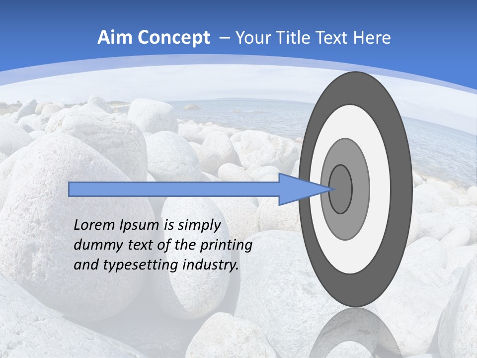 Newfoundland Pebble Beach Peaceful PowerPoint Template