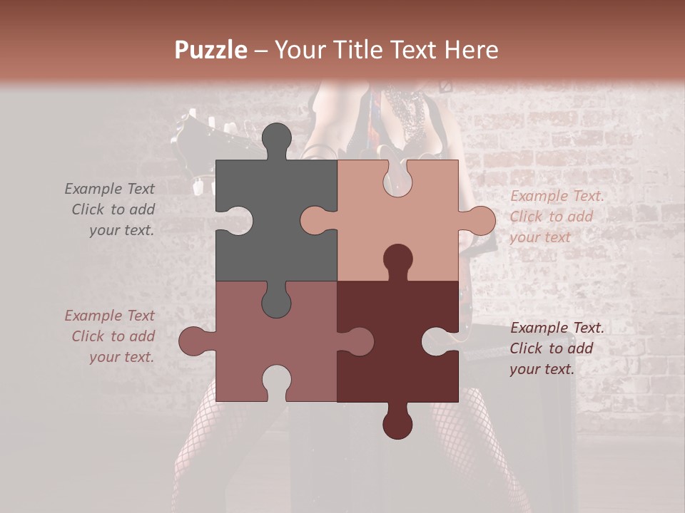 Female Punk Rock PowerPoint Template