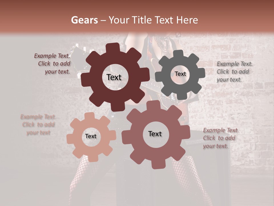 Female Punk Rock PowerPoint Template