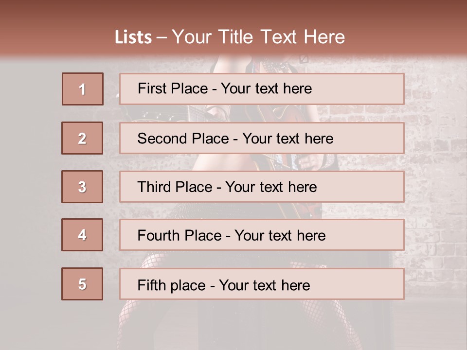 Female Punk Rock PowerPoint Template