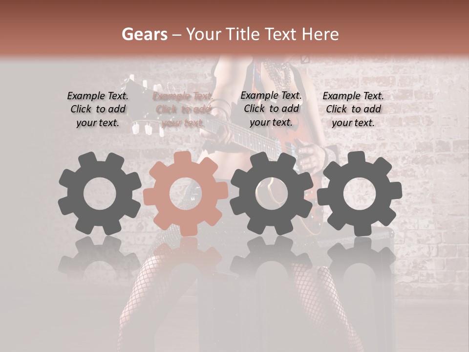 Female Punk Rock PowerPoint Template