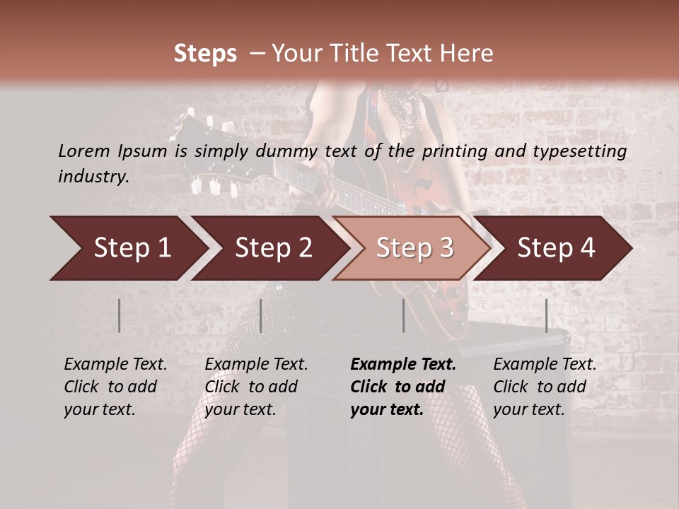 Female Punk Rock PowerPoint Template