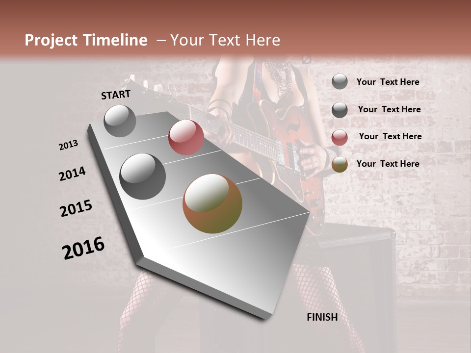 Female Punk Rock PowerPoint Template