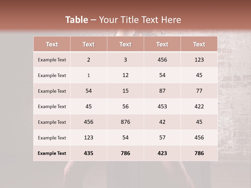 Female Punk Rock PowerPoint Template