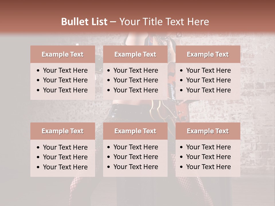 Female Punk Rock PowerPoint Template